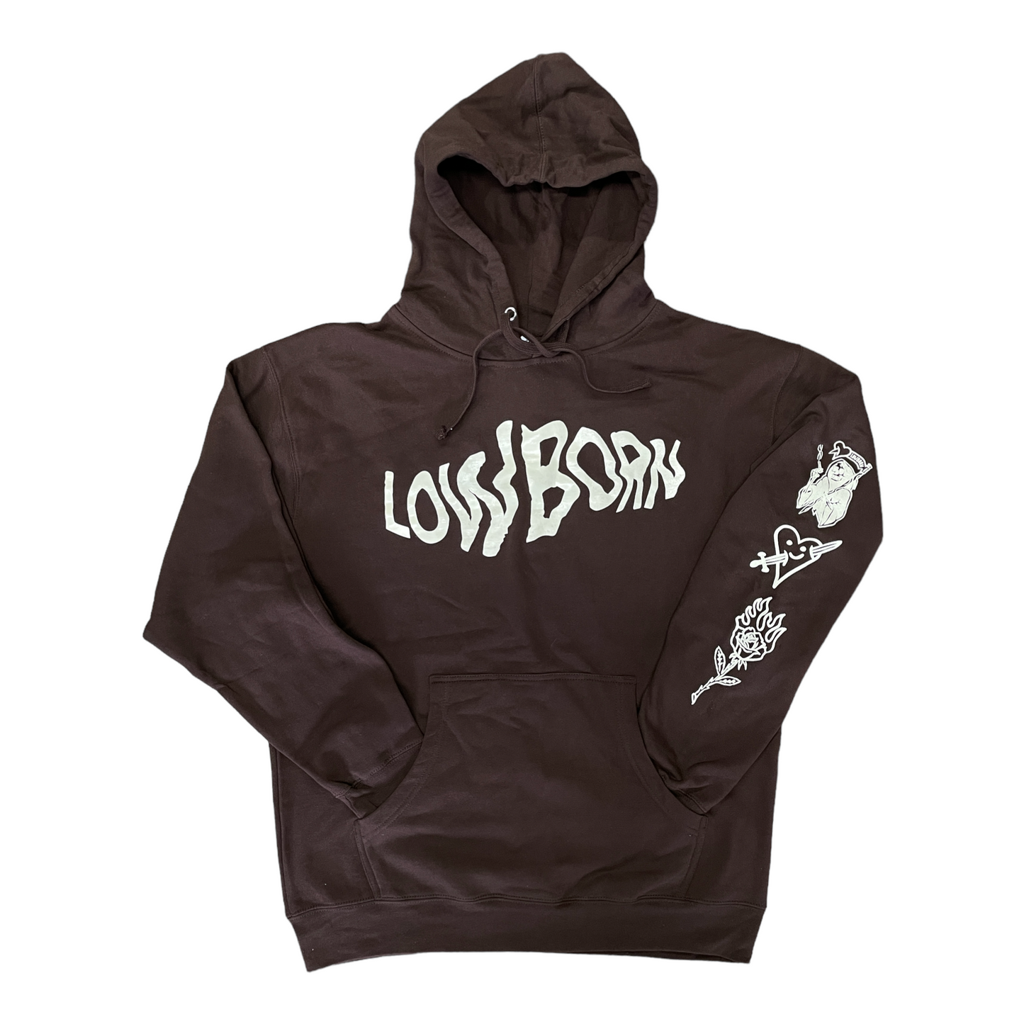 LOWBORN Flash Art Hoodie - Brown