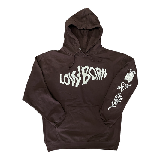 LOWBORN Flash Art Hoodie - Brown
